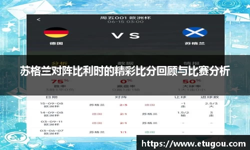 苏格兰对阵比利时的精彩比分回顾与比赛分析