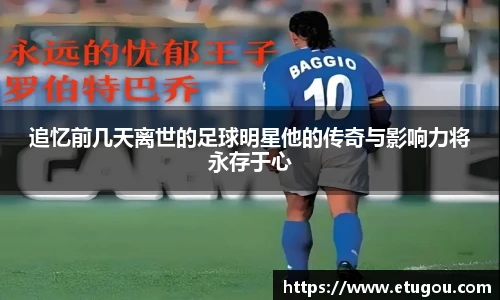 追忆前几天离世的足球明星他的传奇与影响力将永存于心